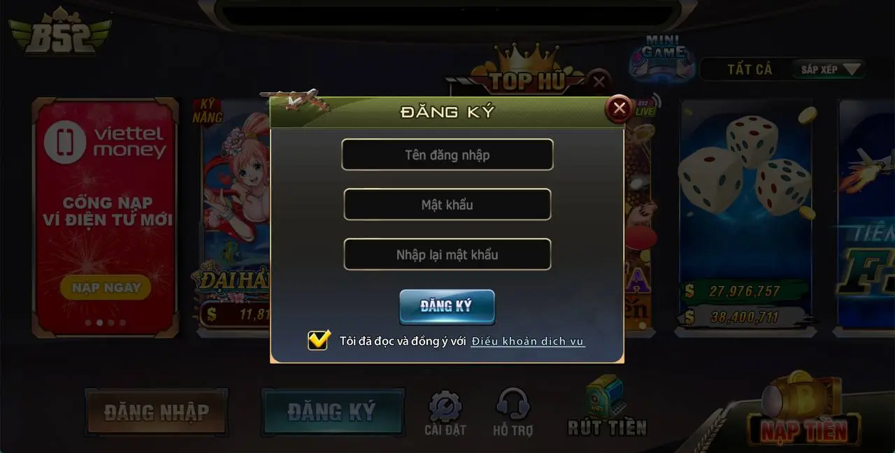 Các sản phẩm nổi bật của B52 Club