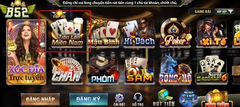 Giới thiệu tổng quát về Tiến Lên Miền Nam B52 Club