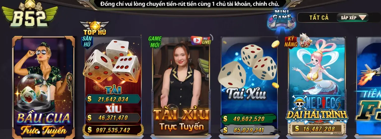 Ưu điểm của cổng game B52 Club