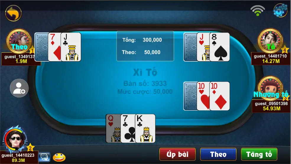 Hướng dẫn các bước chơi Xì Tố tại B52 Club