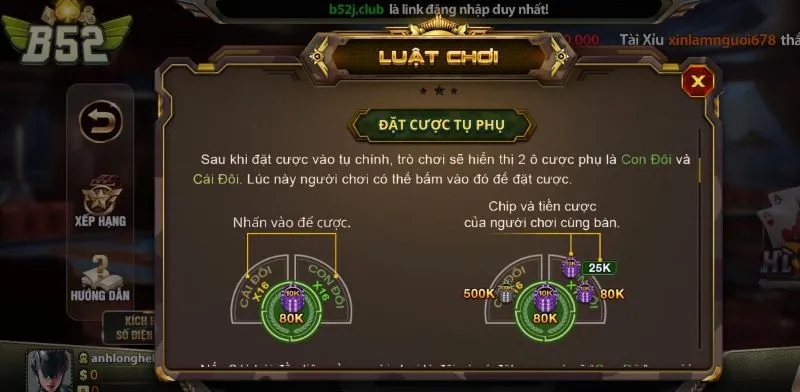 Luật chơi Xì Dách tại B52 Club cơ bản